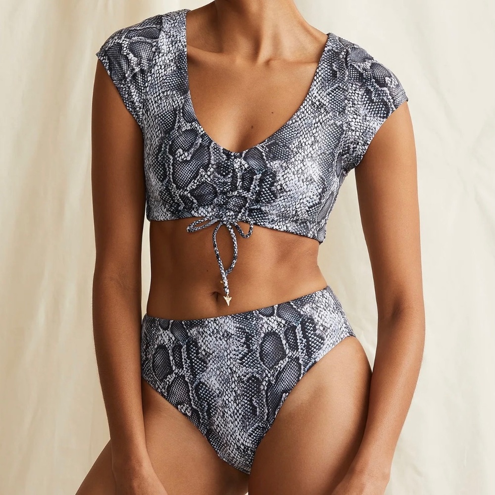 ONIA Foil Snake Bikini Set